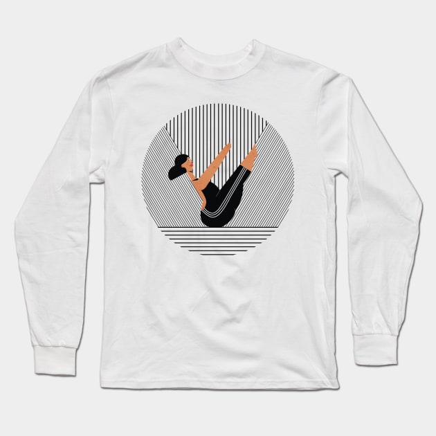 Stripes and balance Long Sleeve T-Shirt by damppstudio